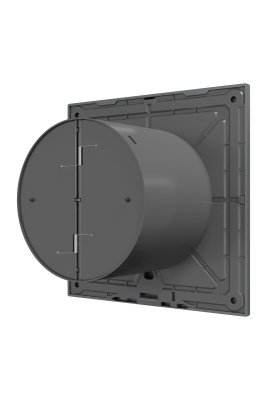 Вентилятор накладной SLIM D100 обр.клапан Gray metal DICITI