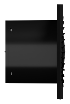 Вентилятор накладной SLIM D125 обр.клапан Matt black DICITI
