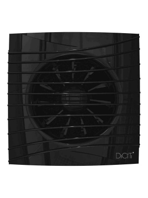 Вентилятор накладной SILENT D100 обр.клапан Obsidian DICITI