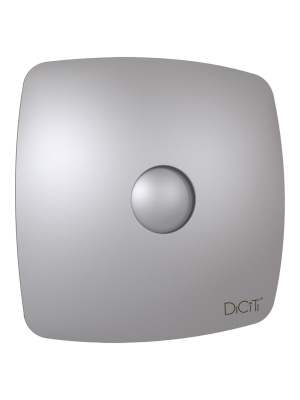 Вентилятор накладной RIO D100 обр.клапан Gray metal DICITI