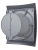 Вентилятор накладной BREEZE D125 обр.клапан Dark gray metal DICITI