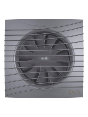 Вентилятор накладной SILENT D125 обр.клапан Dark gray metal DICITI