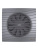 Вентилятор накладной SILENT D125 обр.клапан Dark gray metal DICITI