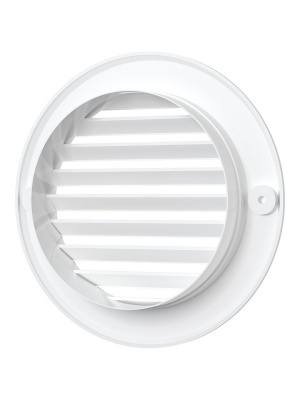 Решетка вентиляционная РК фланец D100 D136 пластик ERA