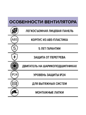 Вентилятор накладной WAVE D100 двигатель BB ERA