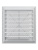 Решетка вентиляционная AIRVENT регулируемая жалюзи 402х442 пластик ERA
