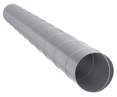 Воздуховод DG D100 L2м оцинк.сталь ERA PRO