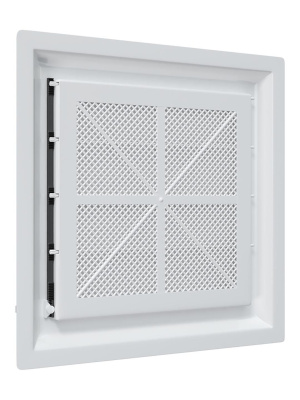 Решетка вентиляционная AIRVENT регулируемая жалюзи 281х281 пластик ERA