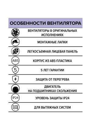 Вентилятор накладной WAVE D120 Ivory ERA